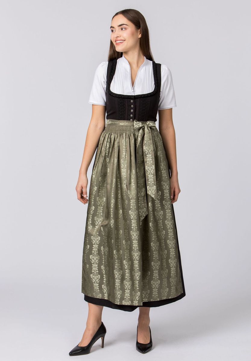 Elegante Jacquard Trachten Dirndl Schürze