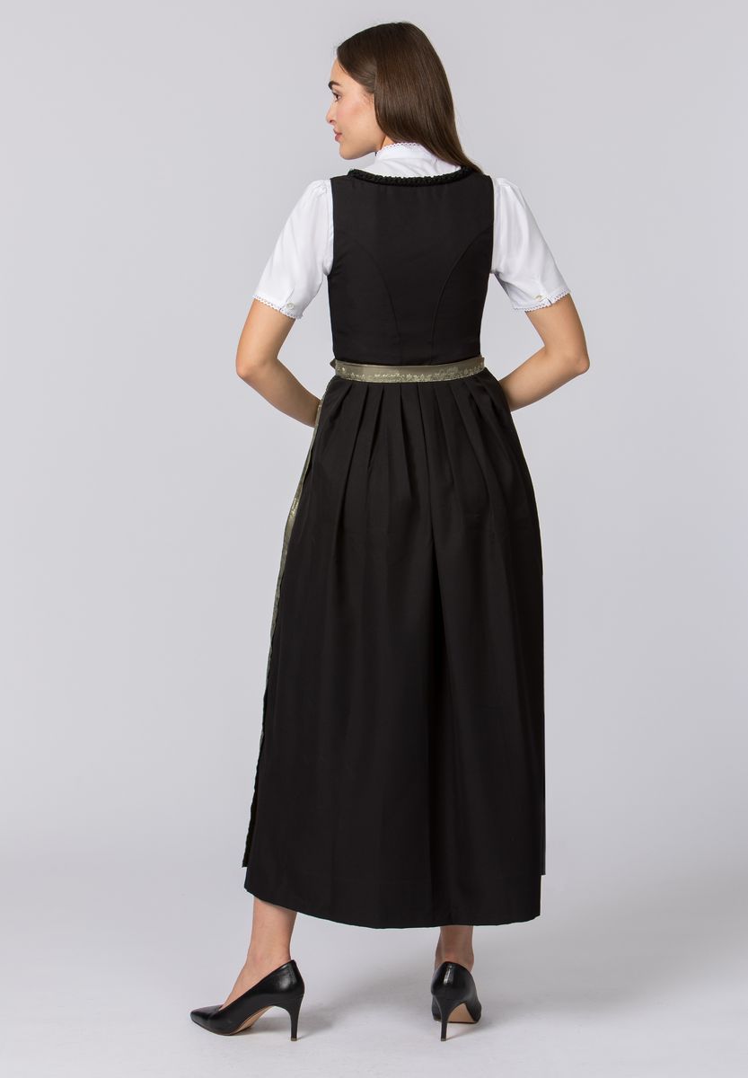 Elegante Jacquard-Dirndlschürze mit Ornamenten