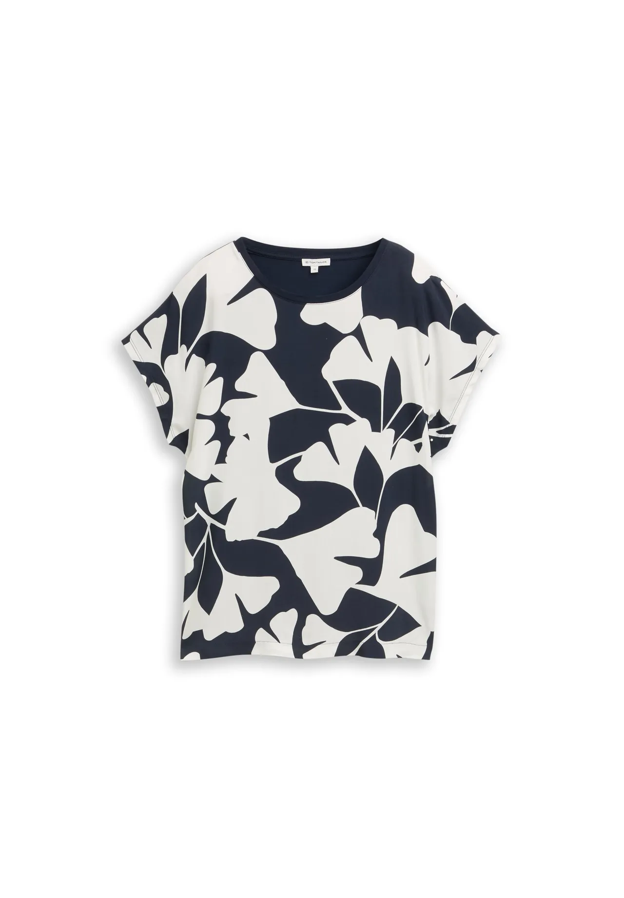 T-Shirt mit markantem Ginkgo-Print