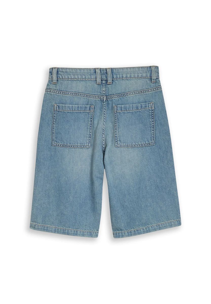 Relaxte Denim-Bermudas mit Patch-Taschen