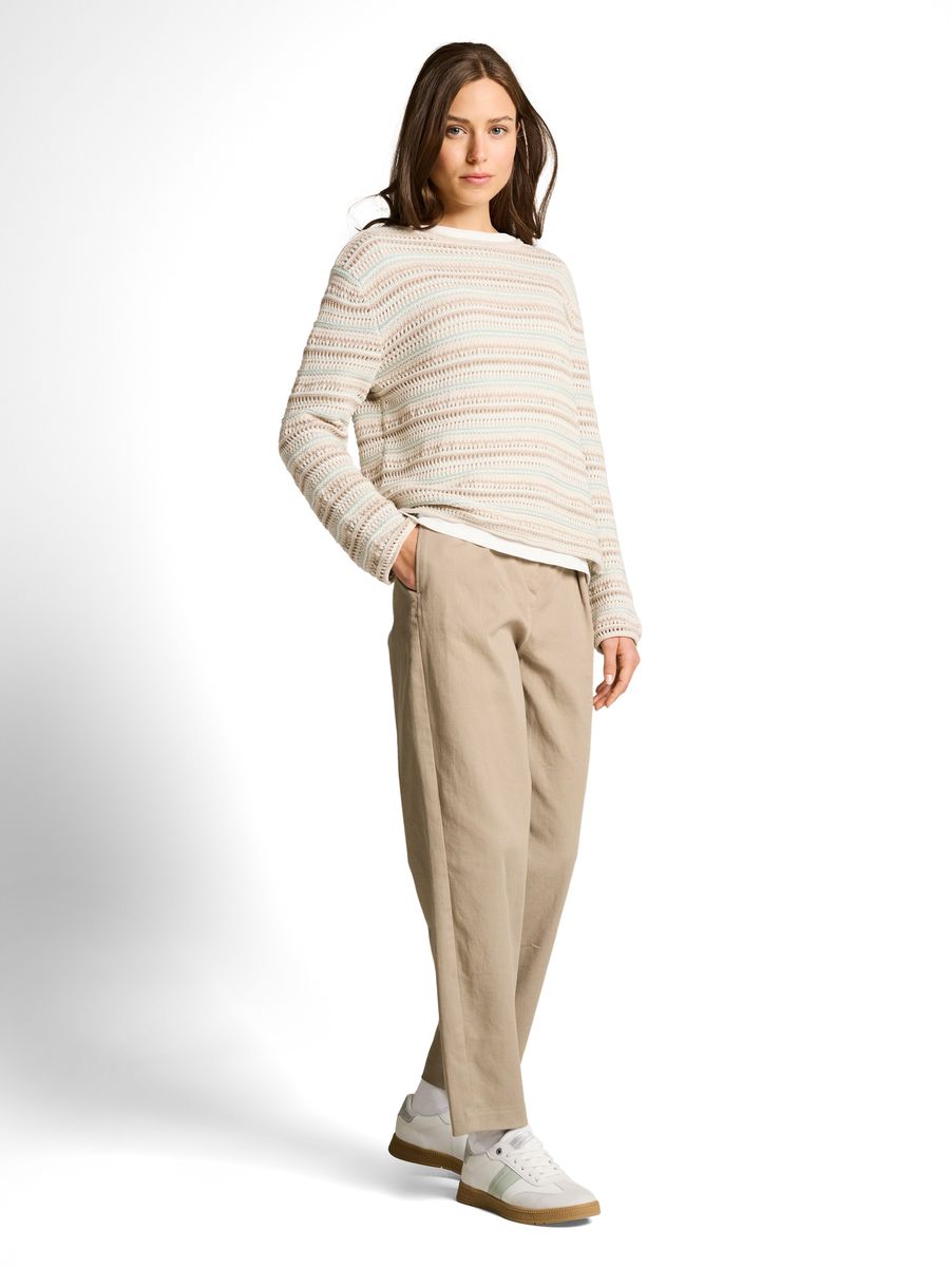 Elegante Bundfaltenhose in Knöchellänge
