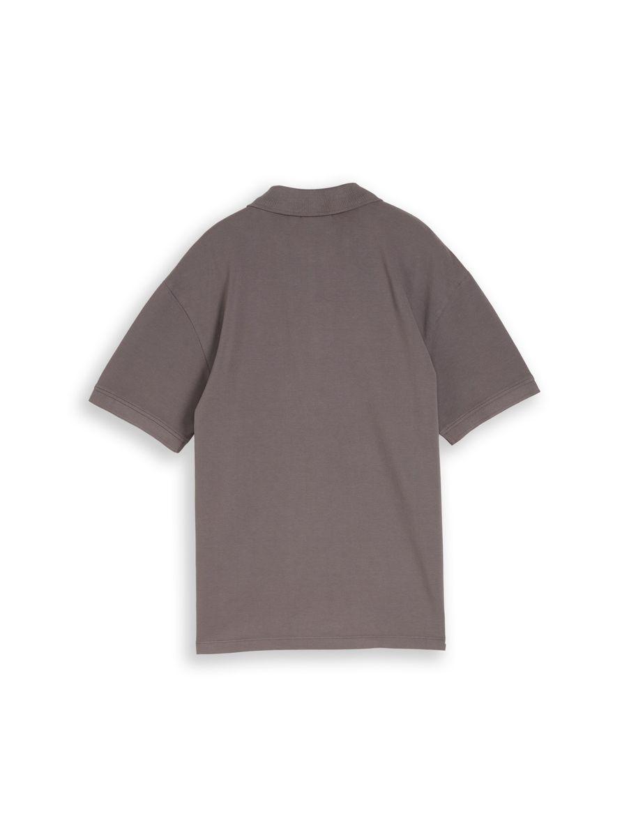 Lockeres Poloshirt mit überschnittenen Schultern