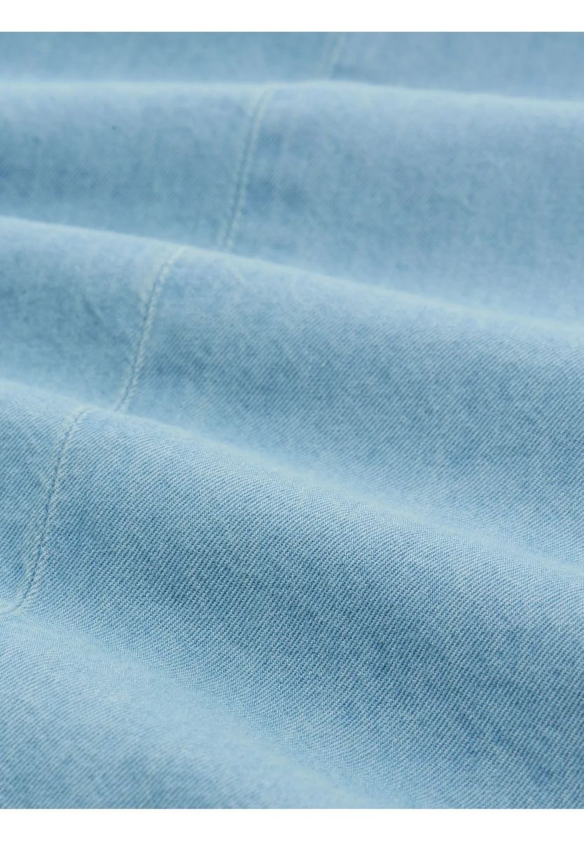 Jeans-Hemdkleid mit Bindeband