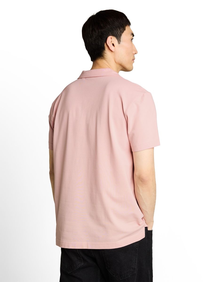 Strukturiertes Polo-Shirt mit Reverskragen