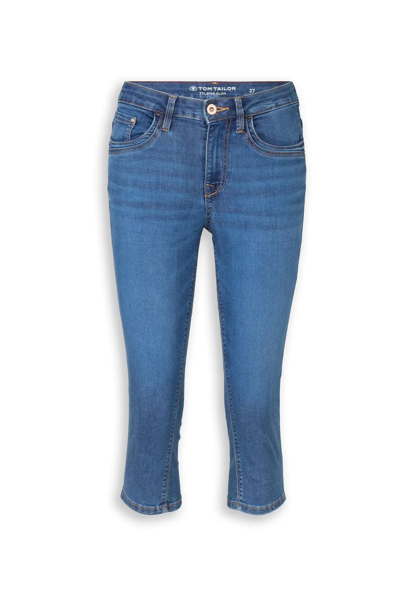 Slim-Fit Capri-Jeans im Five-Pocket-Stil