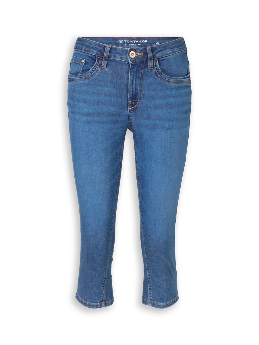 Slim-Fit Capri-Jeans im Five-Pocket-Stil