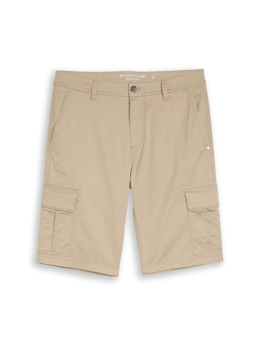 Klassische Cargo-Bermudas mit Stretch