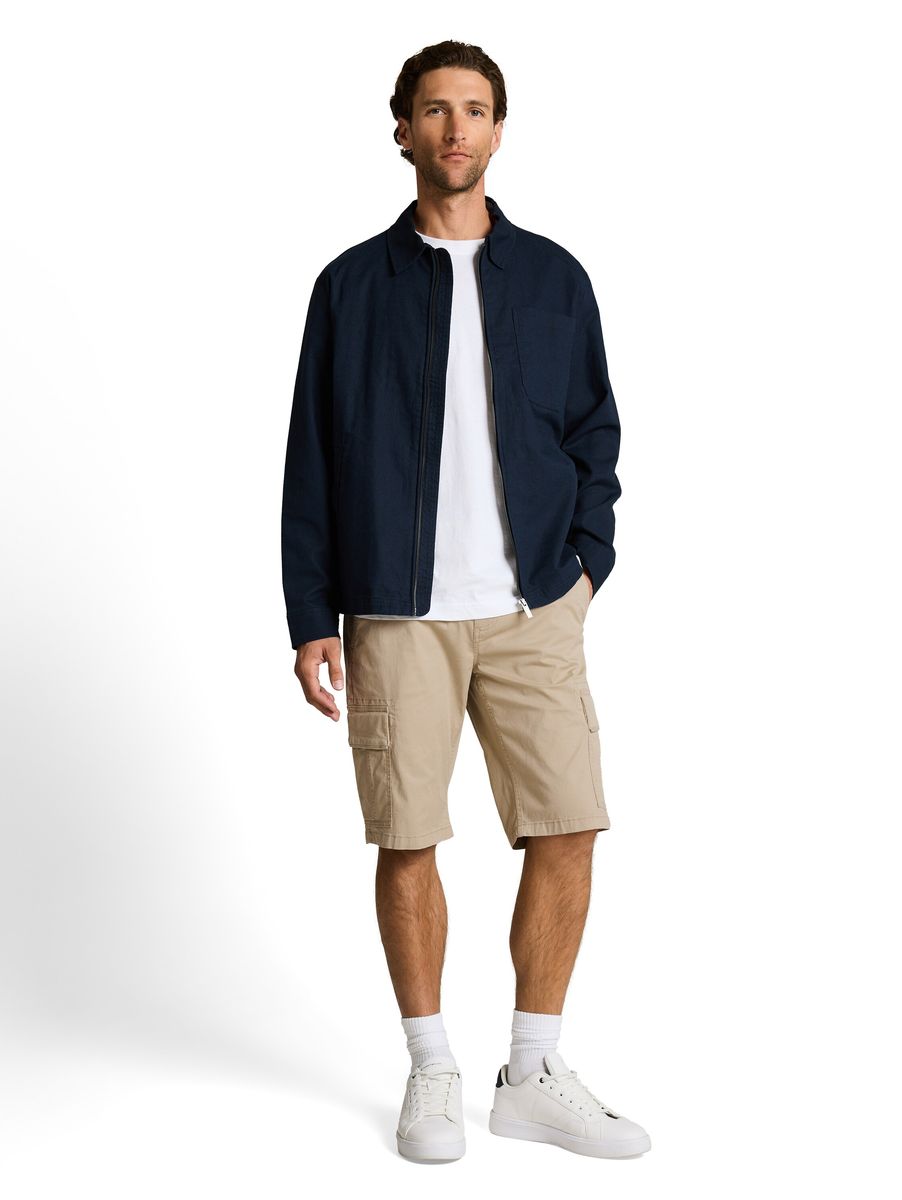 Klassische Cargo-Bermudas mit Stretch