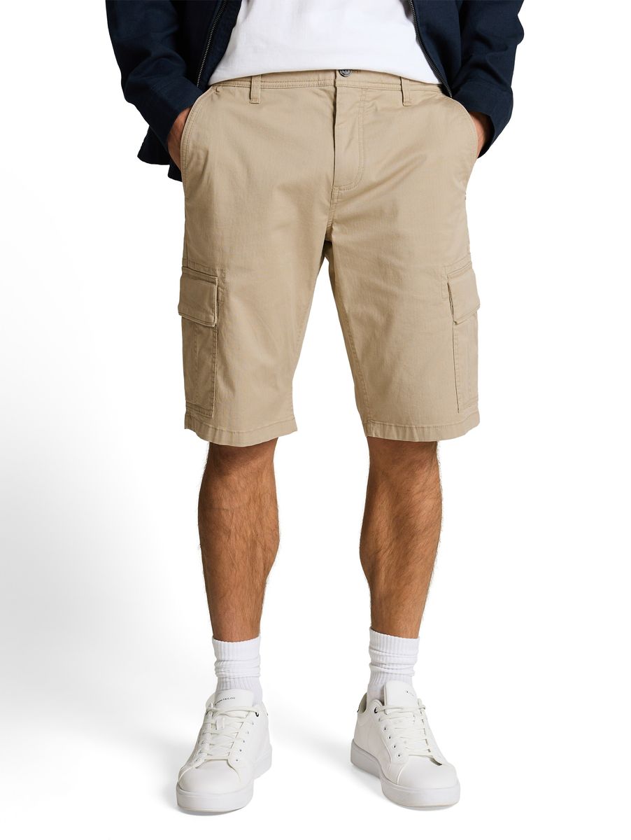 Klassische Cargo-Bermudas mit Stretch