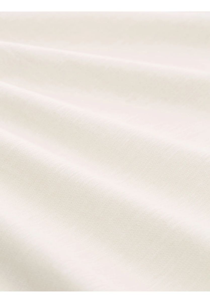 Strukturiertes Poloshirt mit offenem Kragen