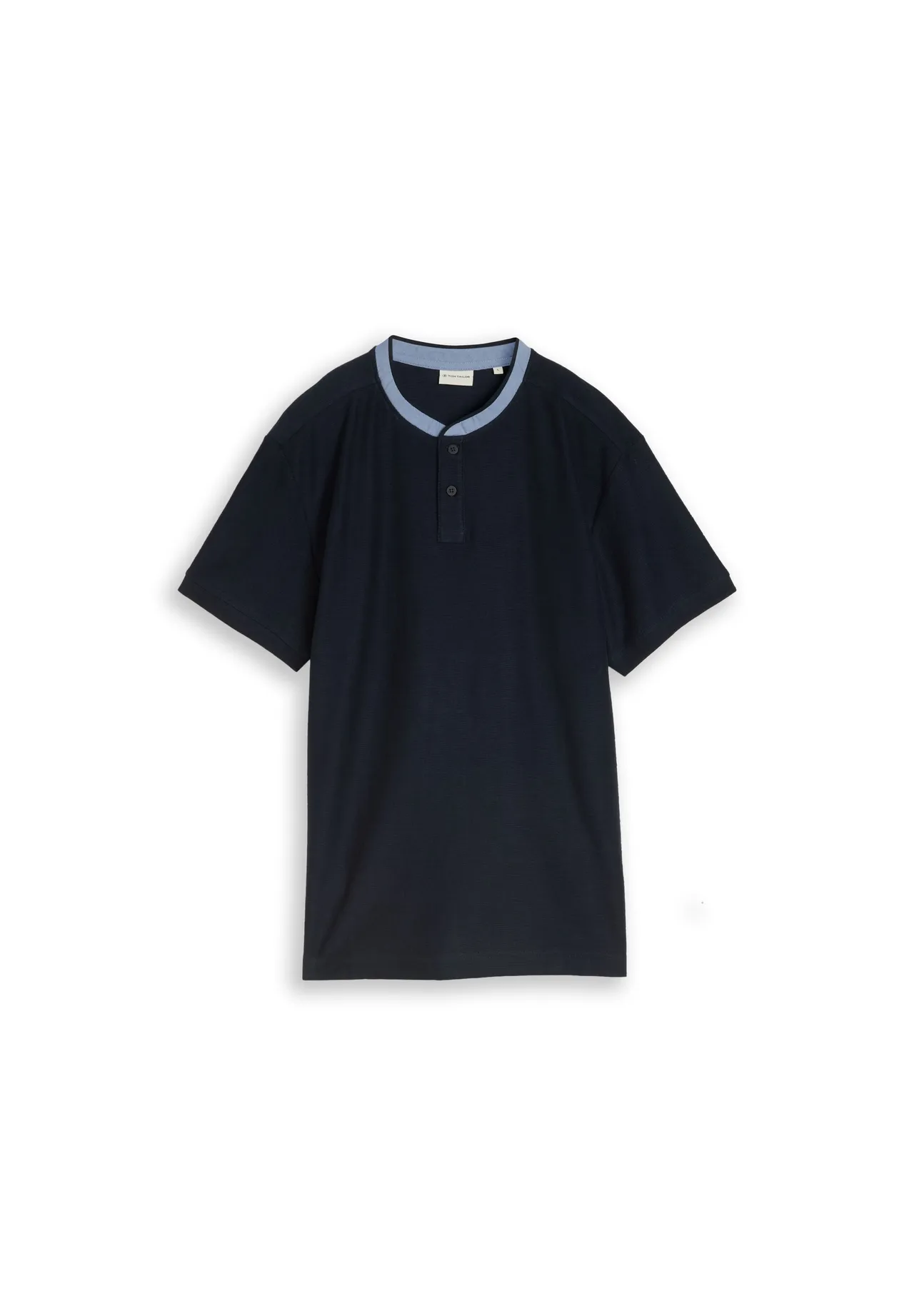 Strukturiertes Ottoman Henley Poloshirt