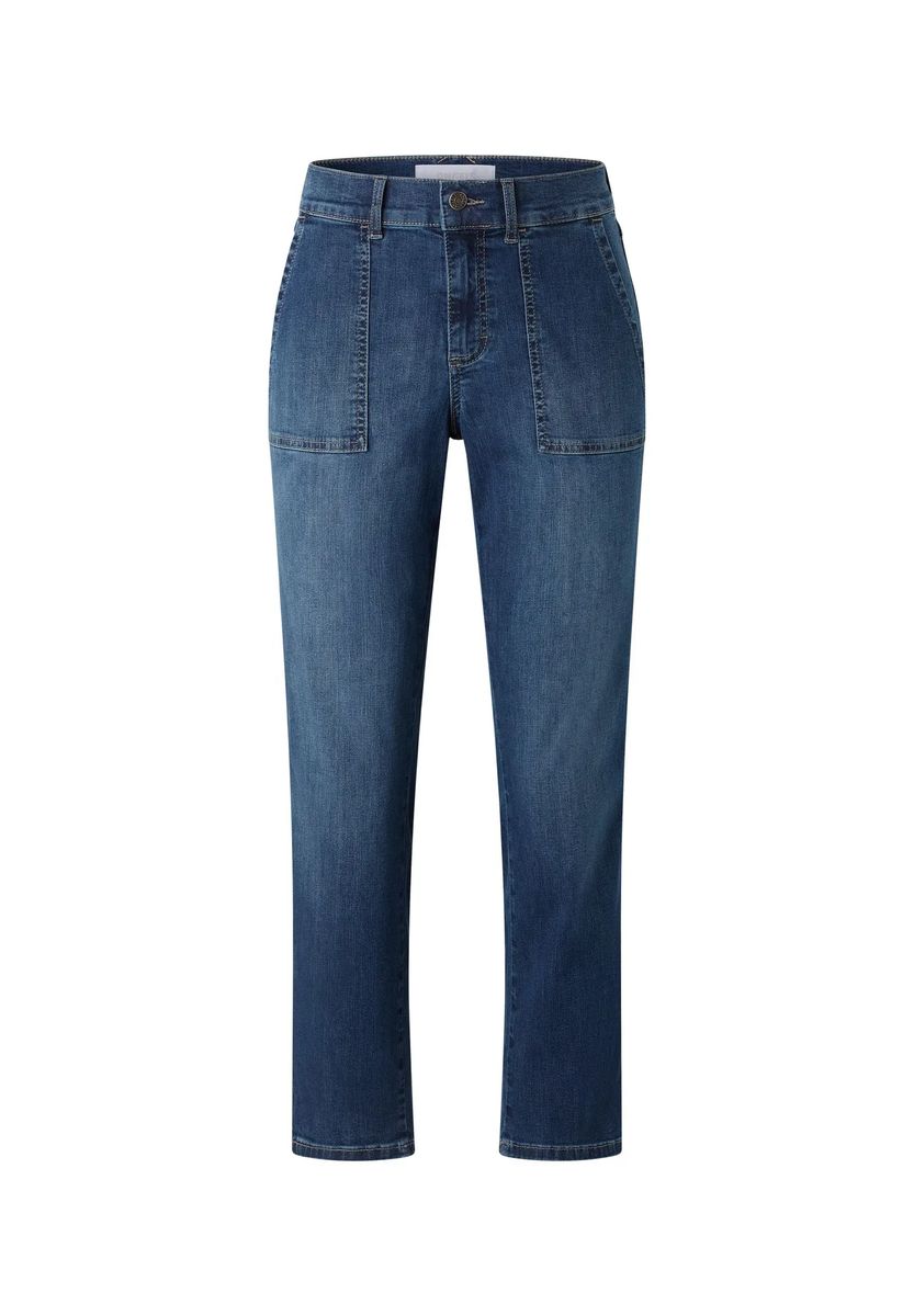 7/8 Crop-Jeans im Utility-Stil