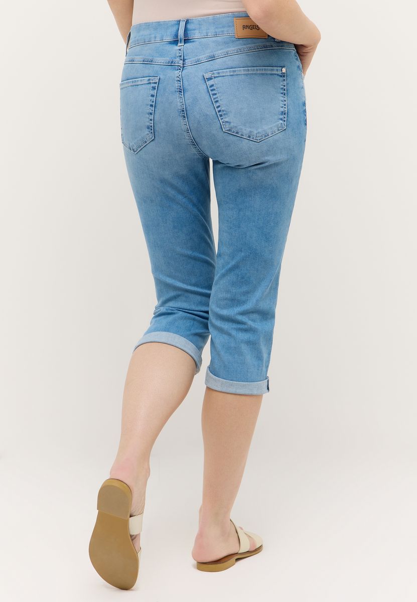 Gerade geschnittene Five-Pocket-Caprijeans