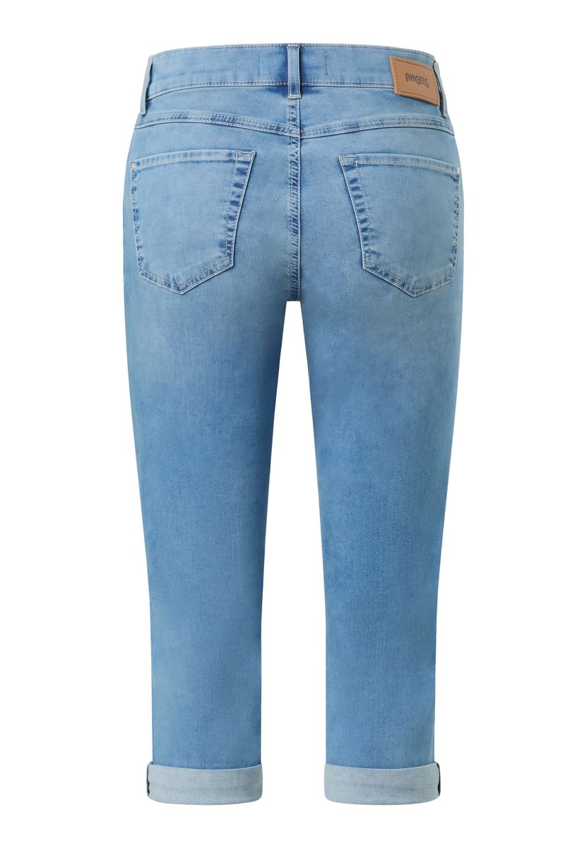 Gerade geschnittene Five-Pocket-Caprijeans