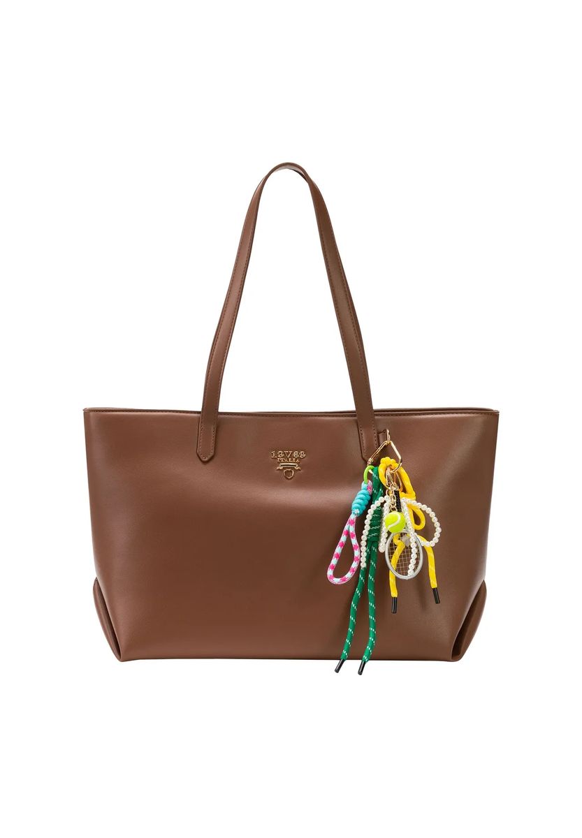 Strukturierter Shopper in Lederoptik