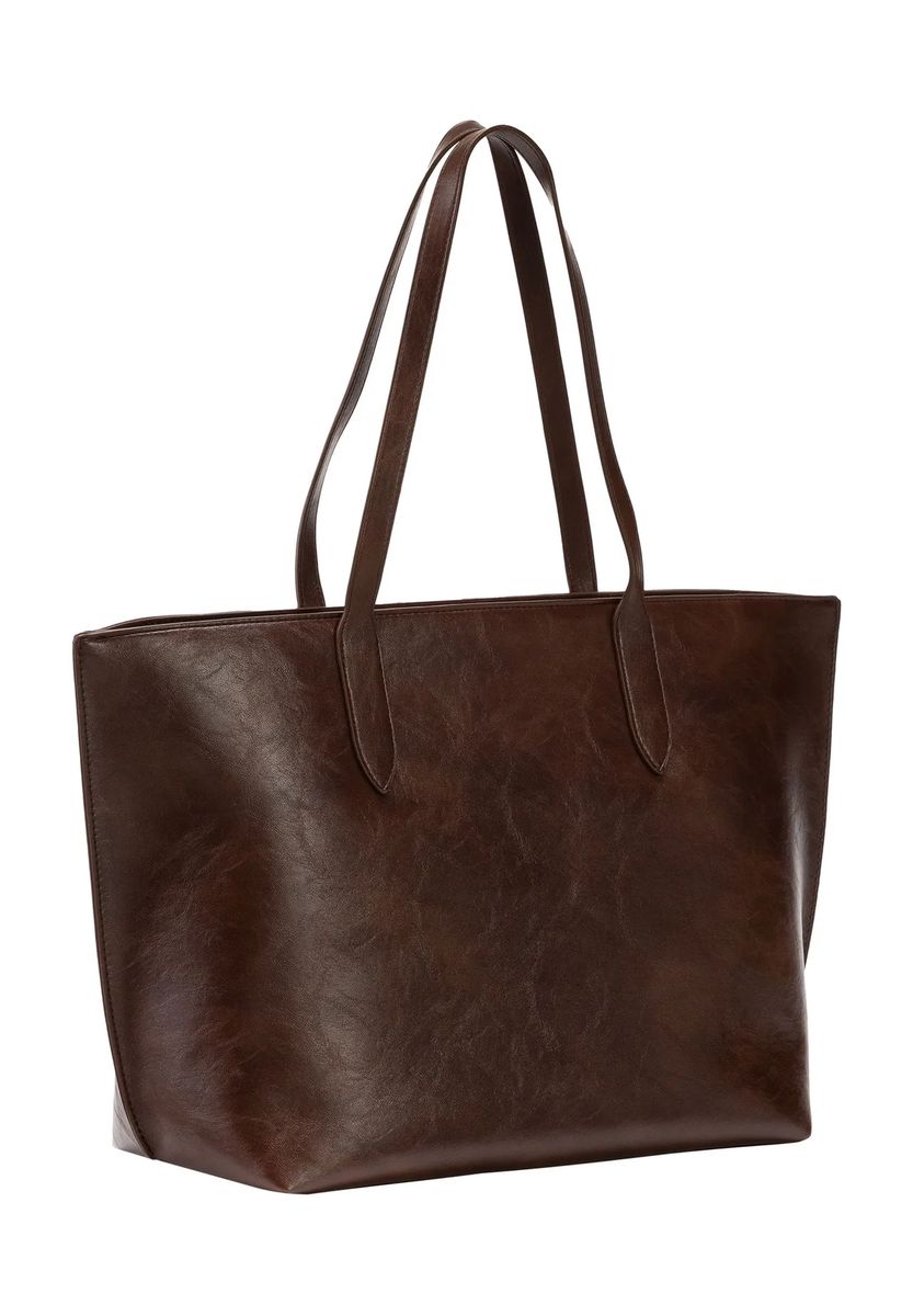 Großer Shopper aus strukturiertem Kunstleder