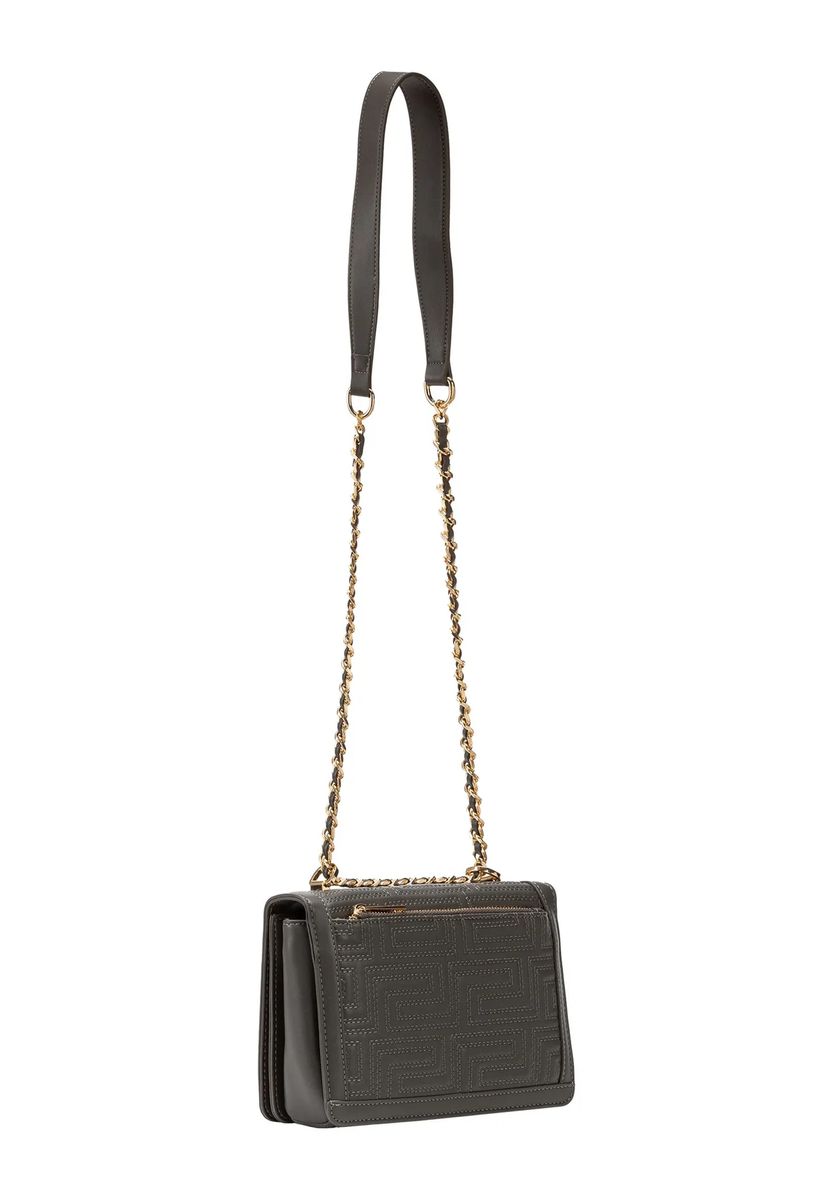 Strukturierte Crossbody-Tasche mit Kettendetail