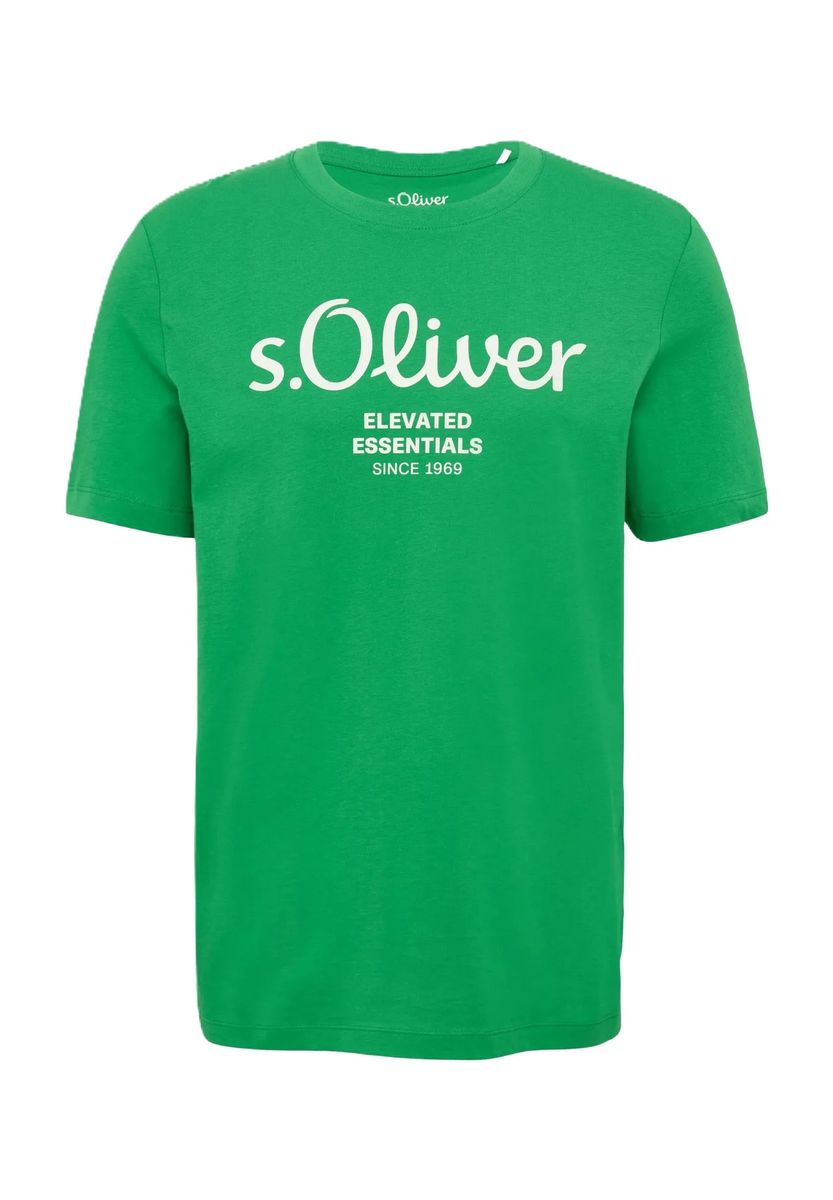Baumwoll-T-Shirt mit Logo-Print