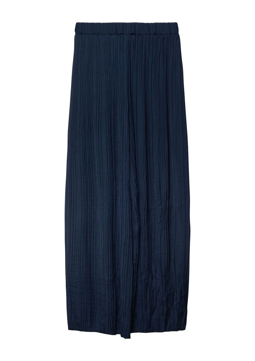 Elegante Plissee-Culotte mit weitem Bein