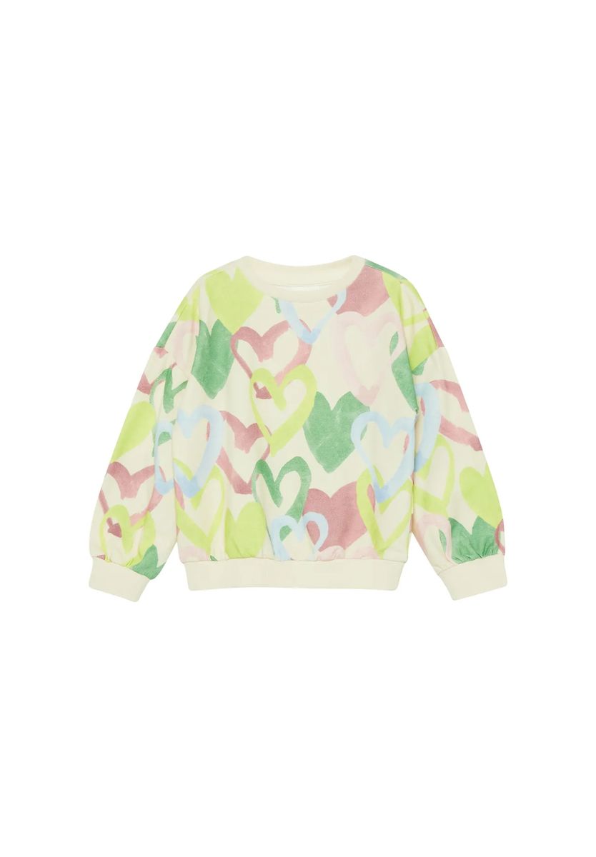 Oversize-Sweatshirt mit Herz-Print