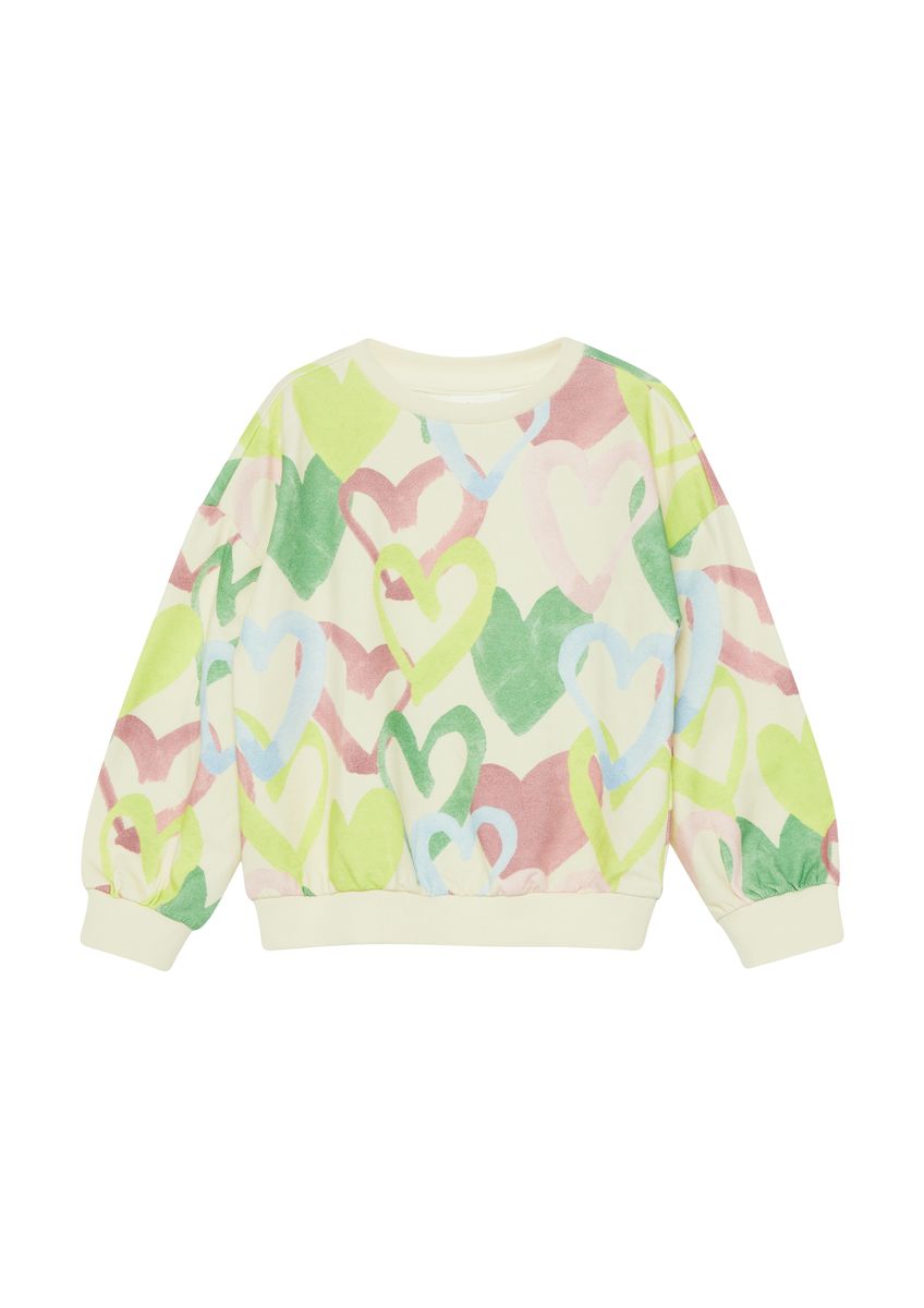 Oversize-Sweatshirt mit Herz-Print