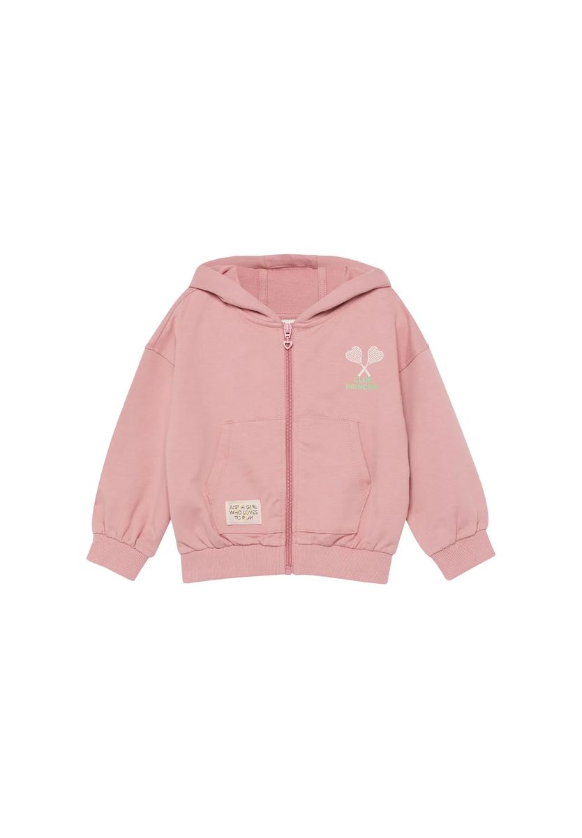 Oversized Zip-Hoodie mit Tennis-Print