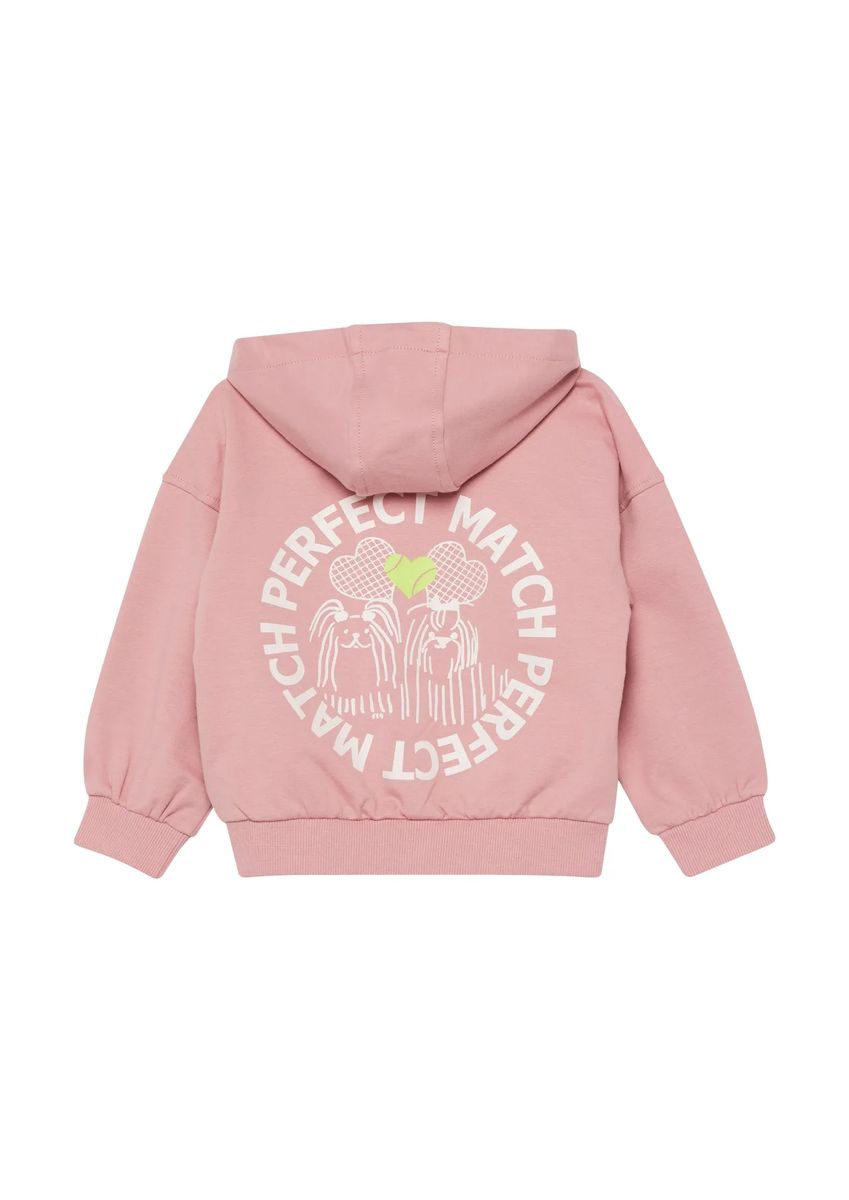 Oversized Zip-Hoodie mit Tennis-Print