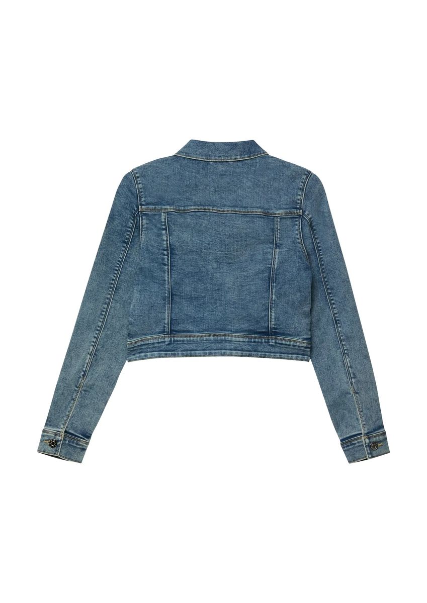 Klassische Jeansjacke in Kurzform