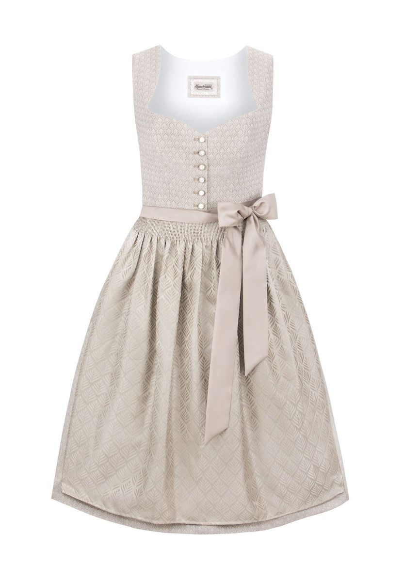 Elegantes Jacquard Mieder Dirndlkleid