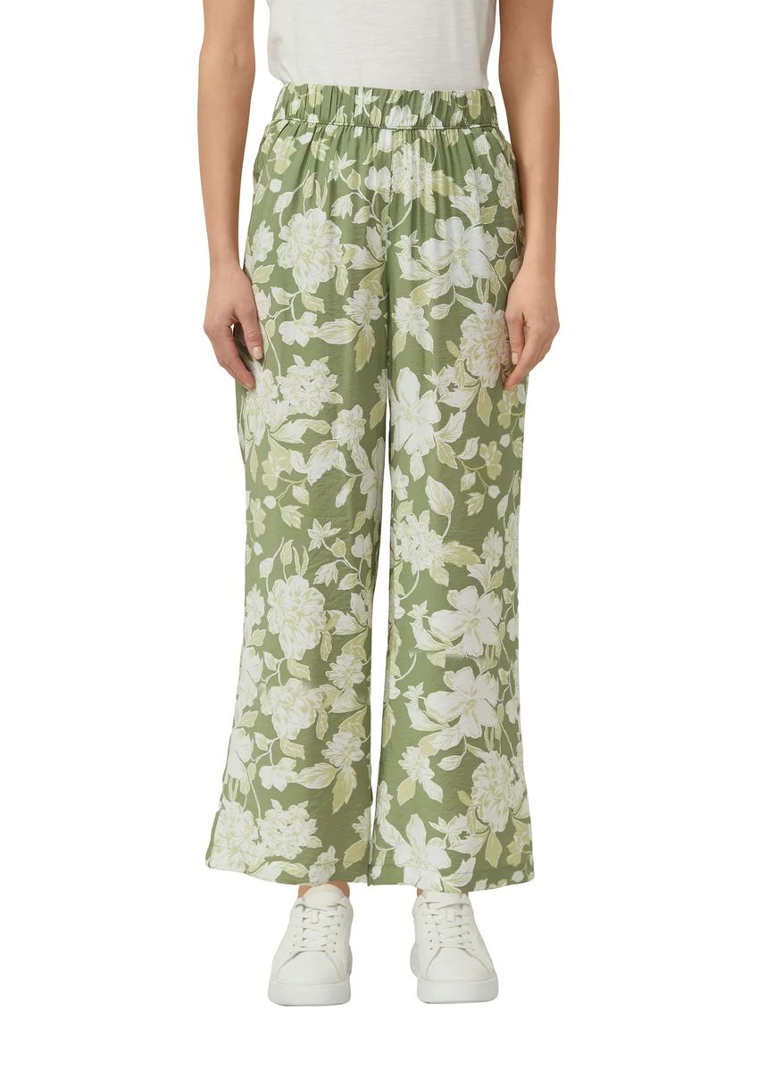 Culotte-Hose mit floralem Muster