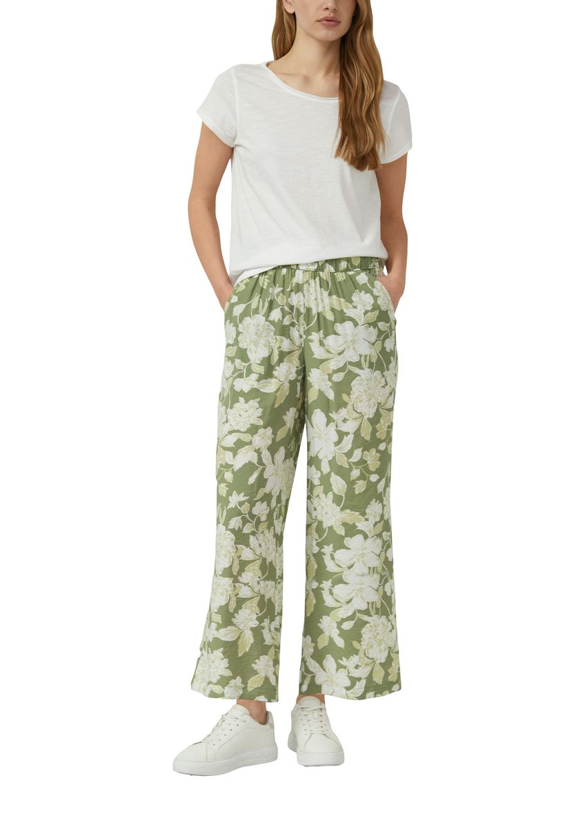 Culotte-Hose mit floralem Muster