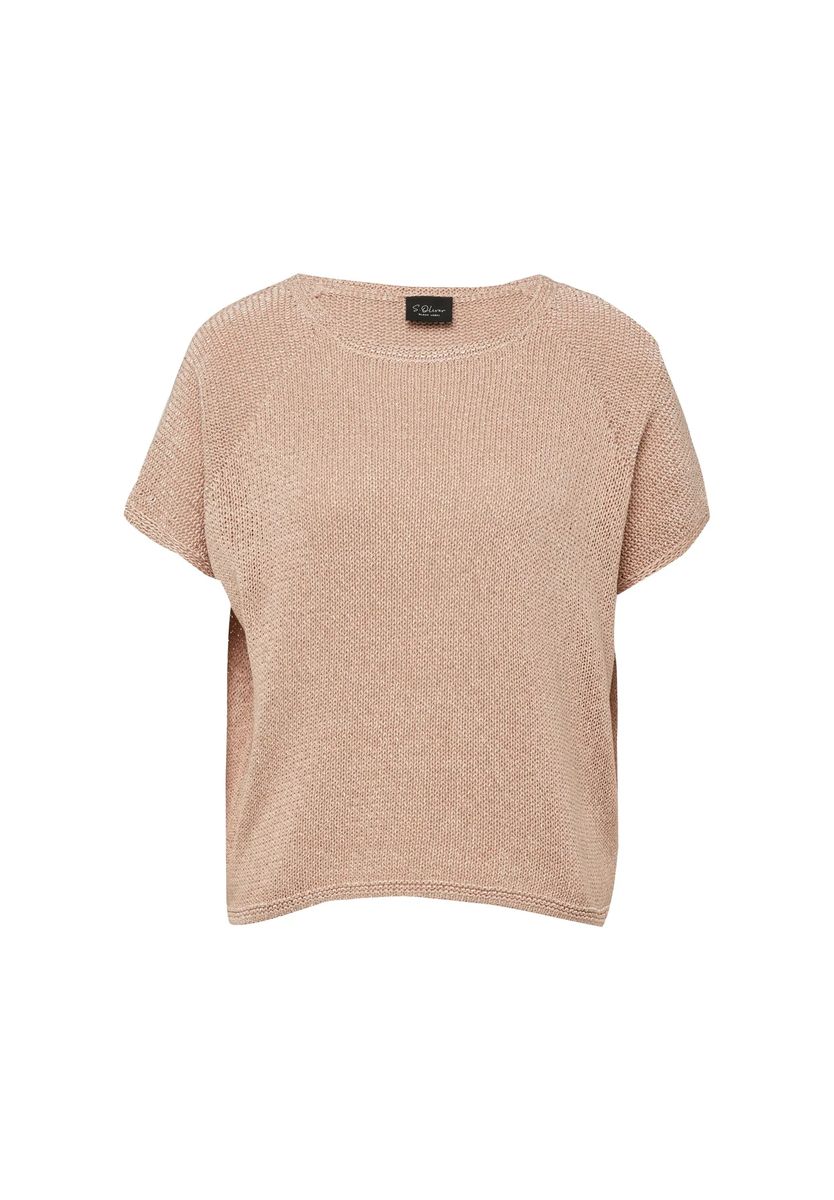 Stricktop mit U-Boot-Ausschnitt