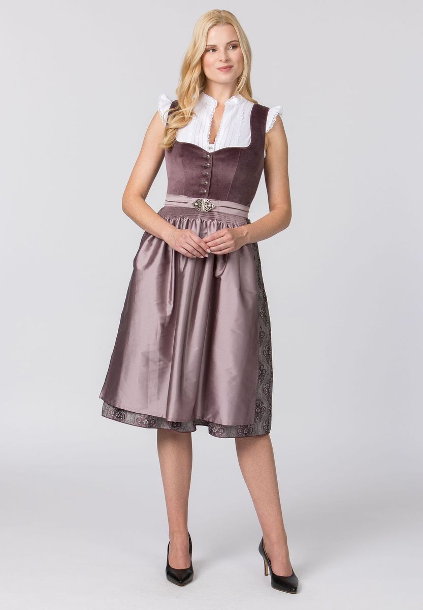 Traditionelles Dirndlkleid mit Samtmieder