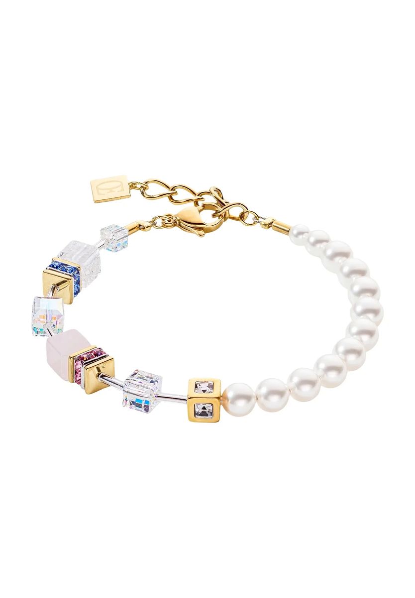 Elegantes Perlenarmband mit Schmucksteinen