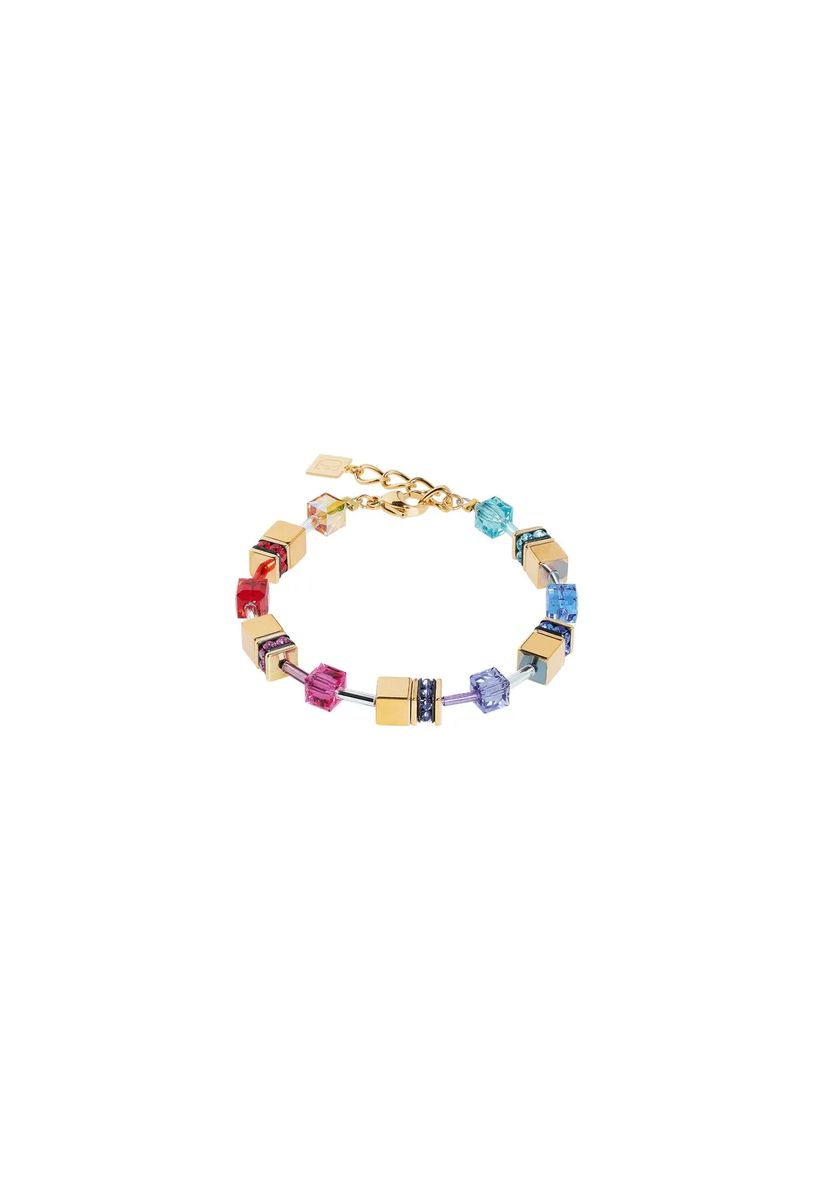 Iconisches Geometrisches Regenbogen-Würfelarmband