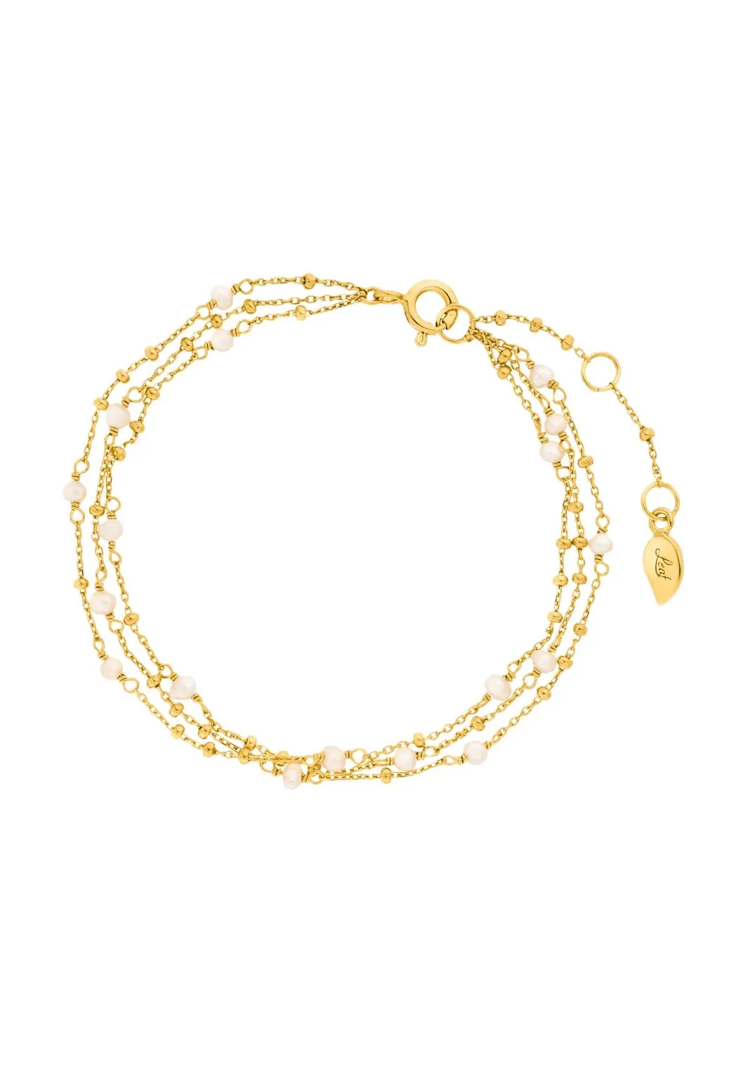 Elegantes mehrreihiges Perlenarmband
