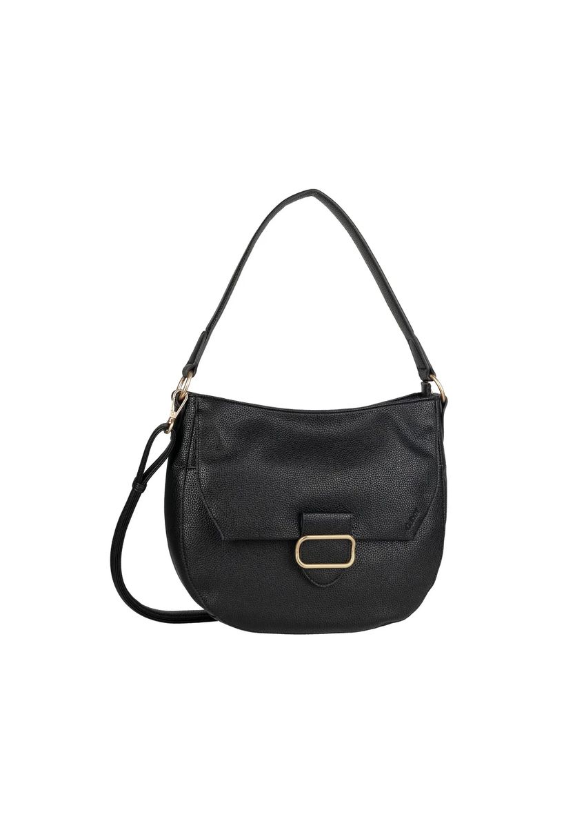 Schultertasche aus gemasertem Kunstleder