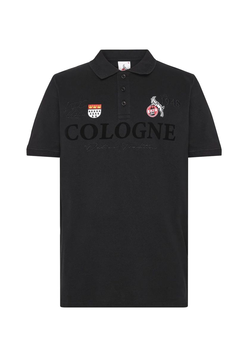 Fan-Poloshirt mit Vereinsbestickung