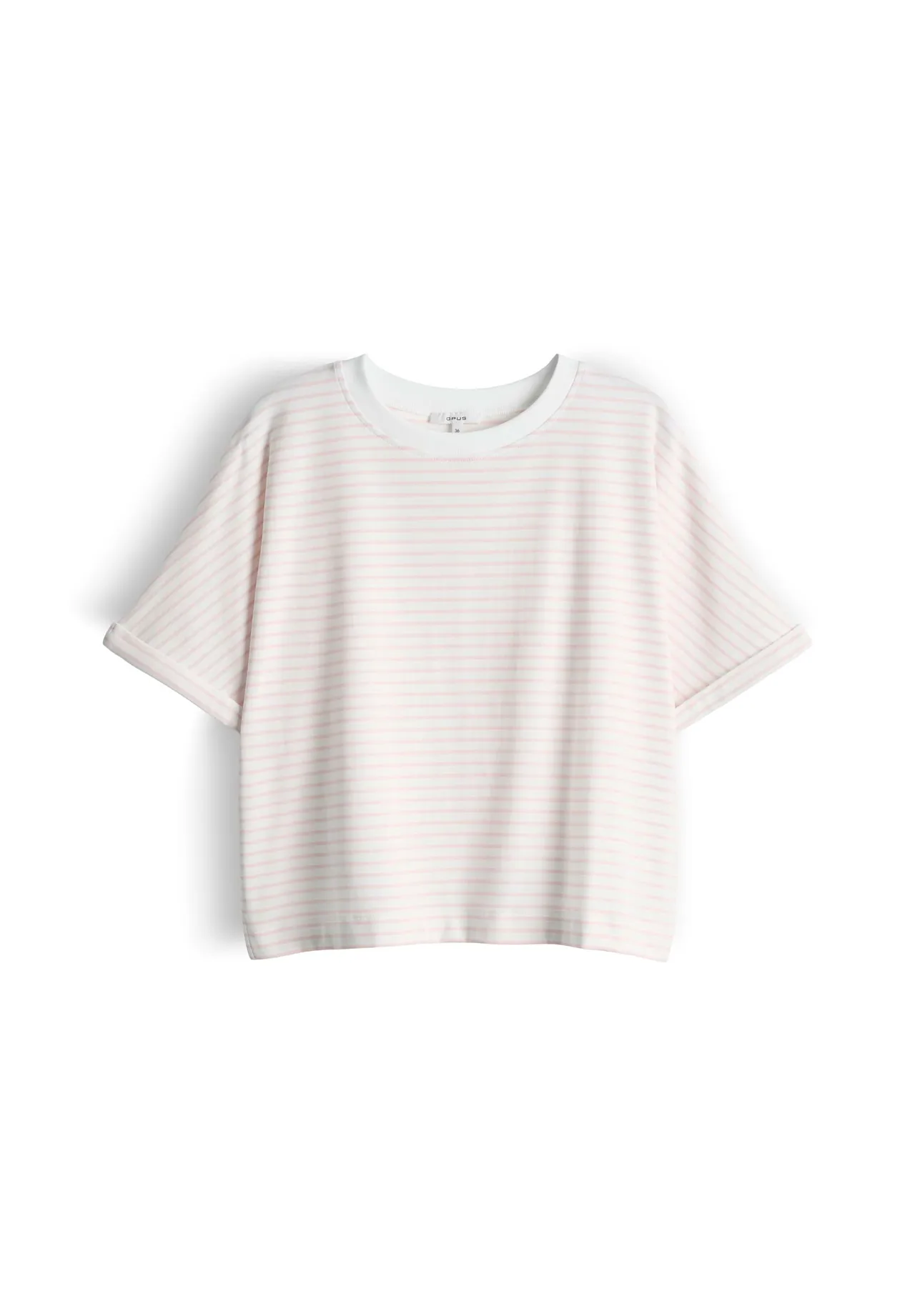 Gestreiftes Boxy Kurzarm-Essential