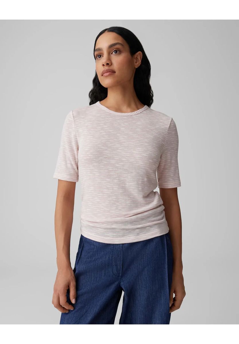 Strukturiertes Shirt mit 3/4-Arm