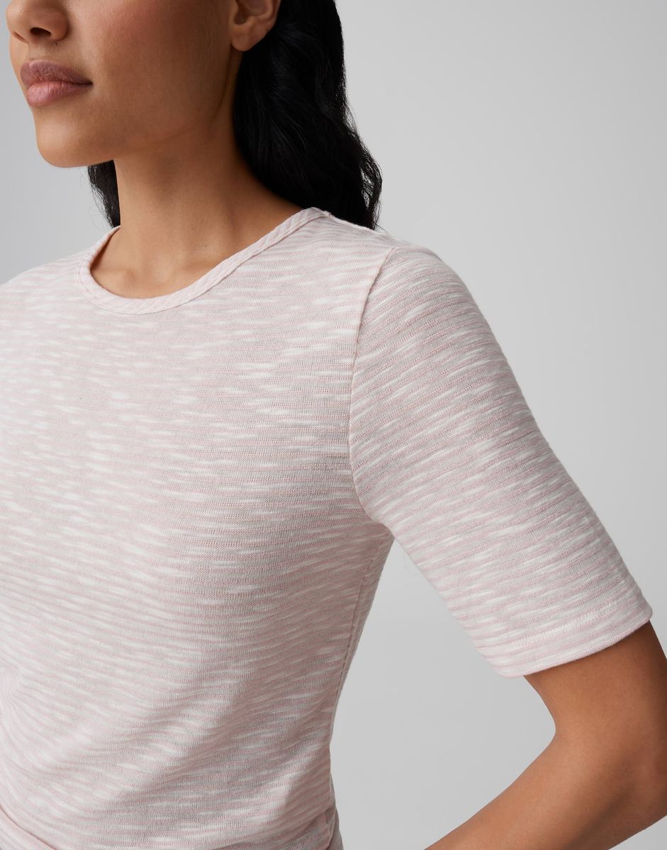 Strukturiertes Shirt mit 3/4-Arm