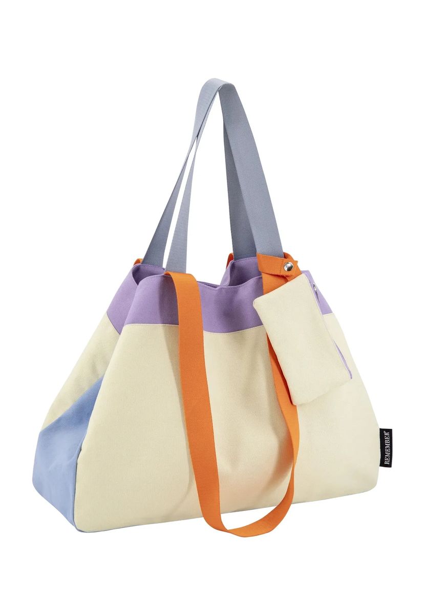 Farbblock-Shopper aus Canvas