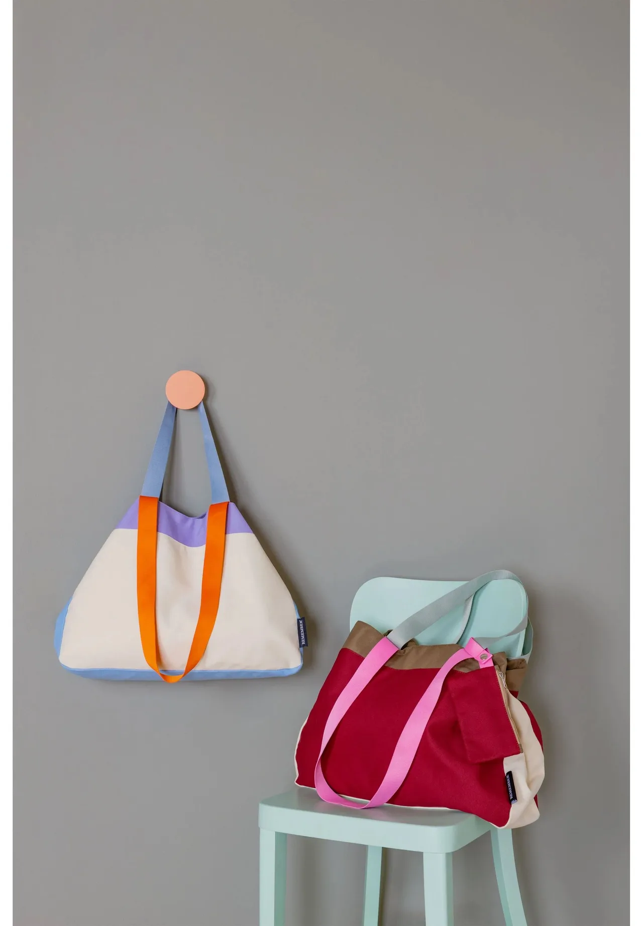 Farbblock-Shopper aus Canvas