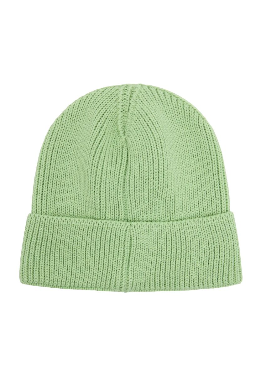 Klassische Beanie aus Rippstrick