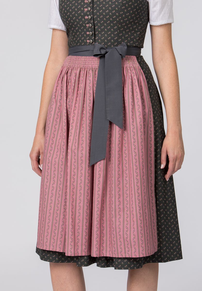 Elegantes Dirndl aus Baumwolle mit Blumendruck