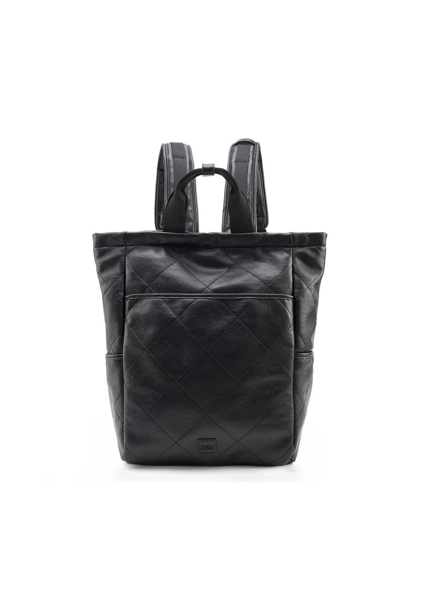 Gesteppter Daypack aus Kunstleder