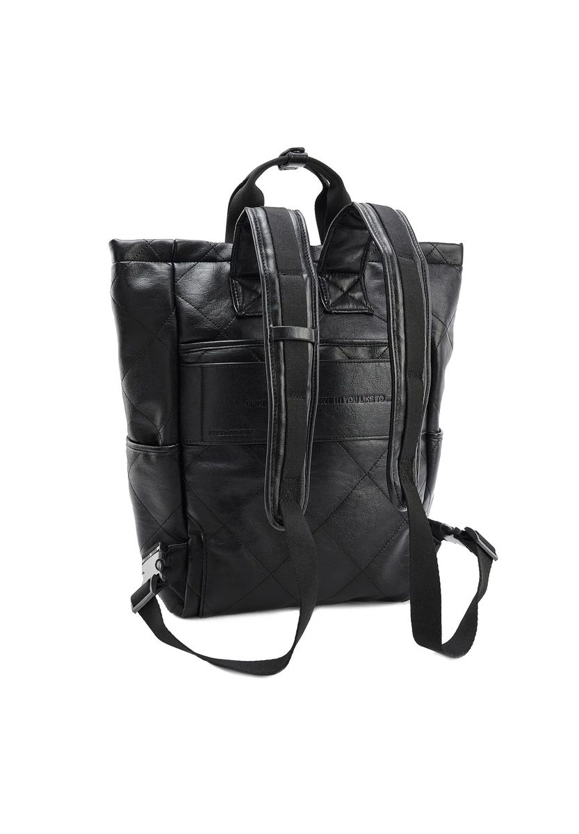Gesteppter Daypack aus Kunstleder