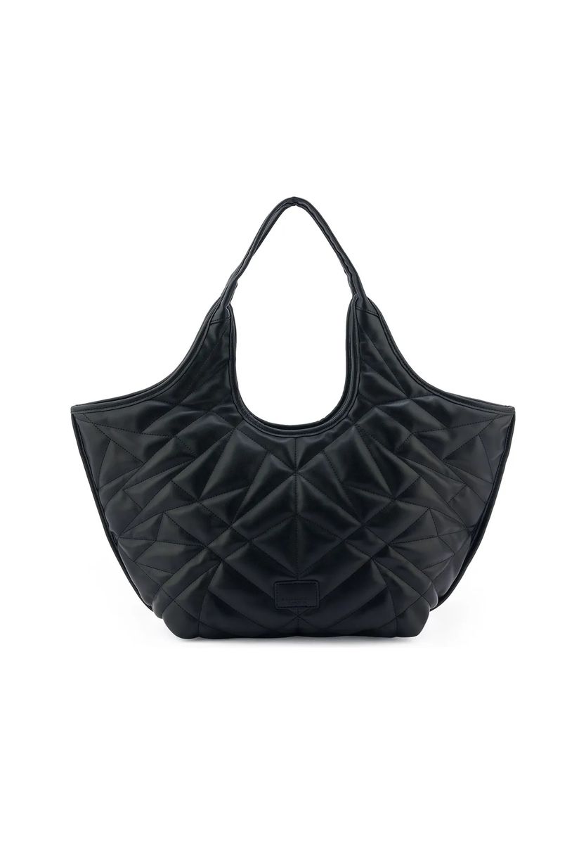 Geometrisch gesteppte Shopper-Tasche