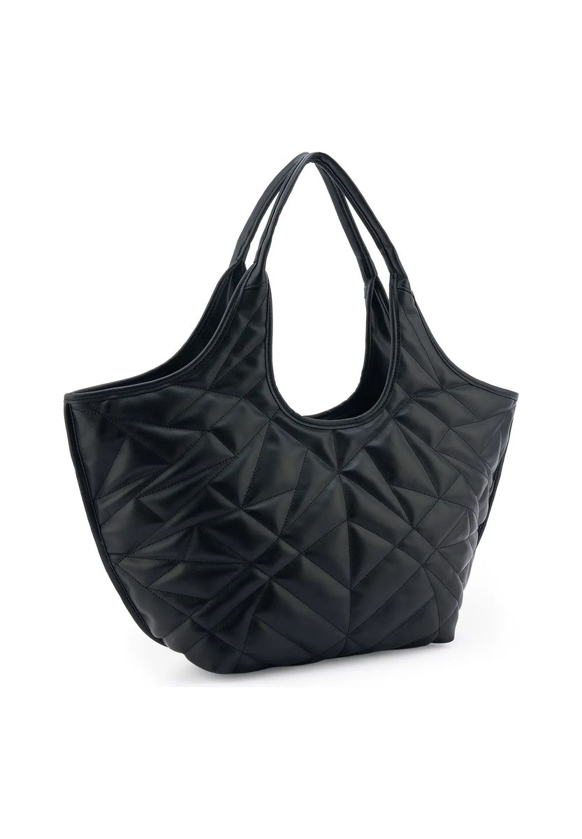 Geometrisch gesteppte Shopper-Tasche
