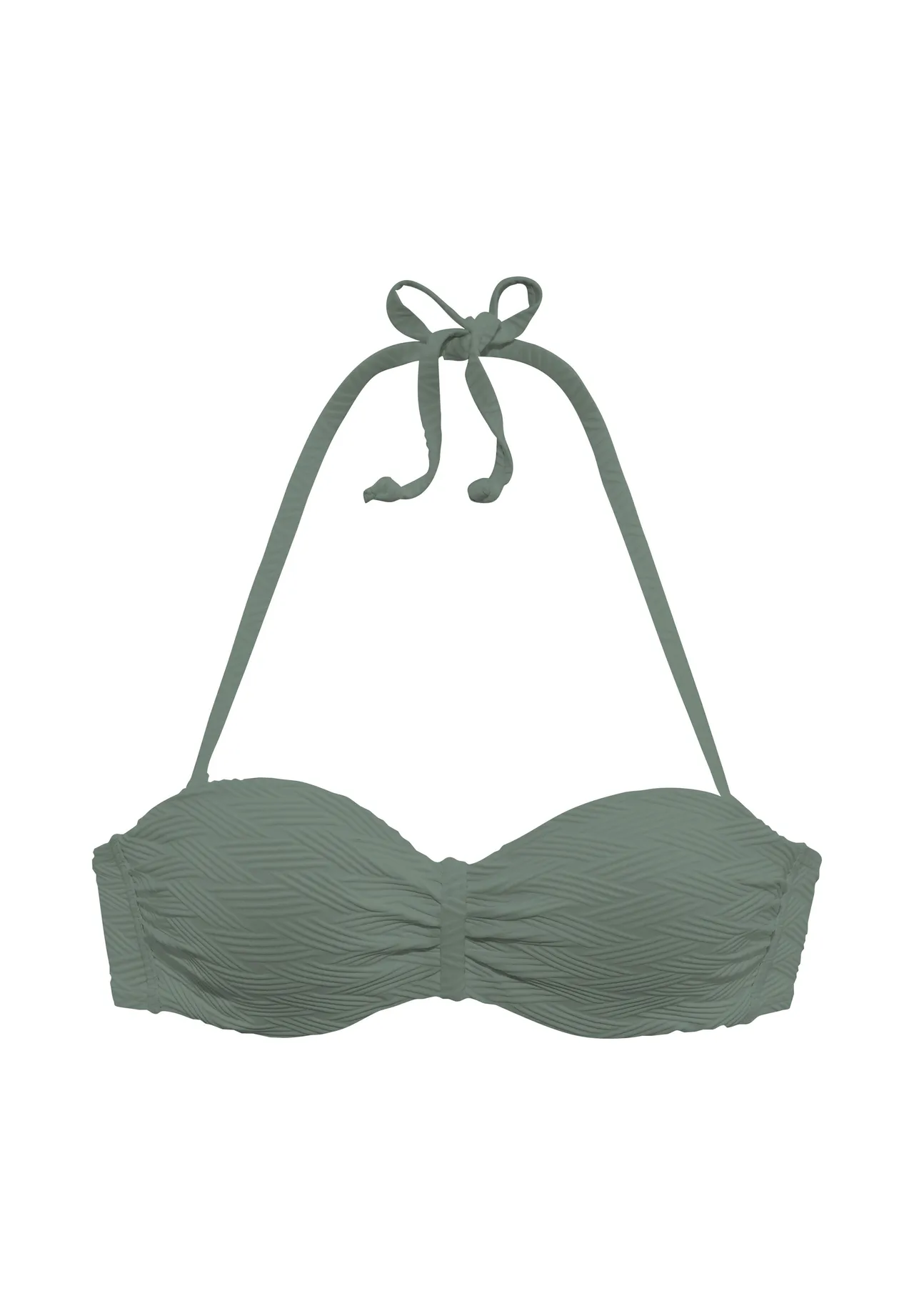 Strukturiertes Bandeau-Neckholder-Top